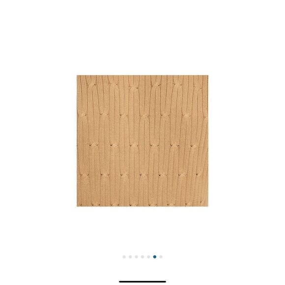 Express Cable Knit Sweater NEW XL - tan /camel - cotton - Picture 4 of 8